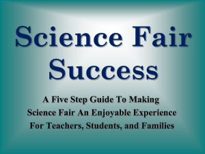 Science Fair Success A Five Step Guide To Making Science Fair An