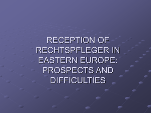 Reception of Rechtspflegers in Eastern Europe: prospects and