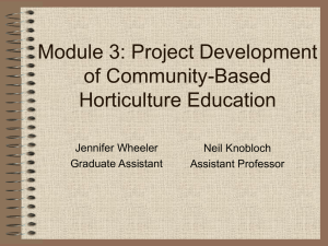 Creating a Project - Youth Development & Agricultural Education