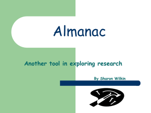 Almanac PowerPoint
