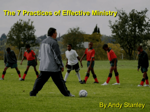 The 7 Practices of Effective Ministry