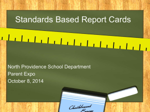 report card info-Parents - North Providence School Department