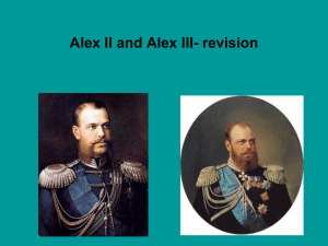 Alex II and Alex III Revision ppt