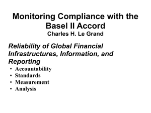 Monitoring Compliance with Basel II