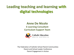 Leading teaching and learning with digital technologies: a shared
