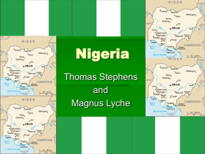 Nigeria (PPT by Thomas and Magnus) - geo