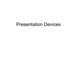 Presentation Devices - the Redhill Academy