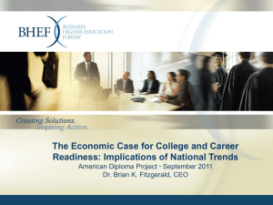 Economic Case for College and Career Readiness