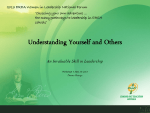 Workshop - Understanding Yourself and others