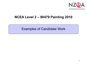 NCEA Level 2 - Painting 2010 Exemplars