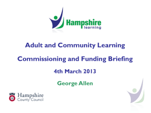 Community Learning - Hampshire County Council