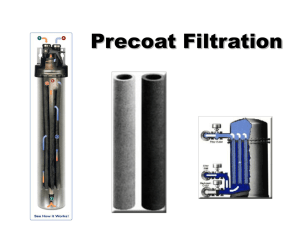 Filtration precoat