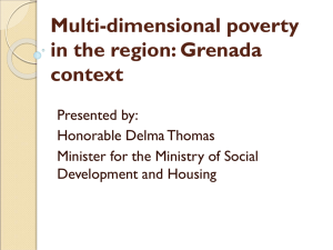 Multi-dimensional poverty in the region: Grenada context