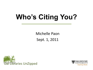 Who`s Citing You?