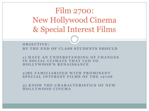 Film 2700: New Hollywood Cinema