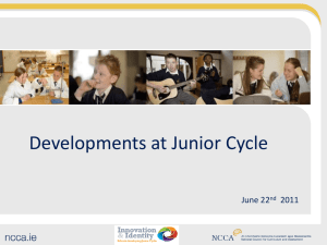 Junior Cycle Reform - School Development Planning Initiative