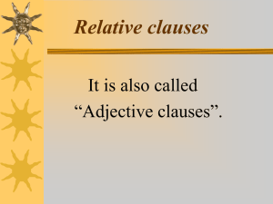 Adjective Clauses (F.3B)