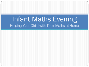 Infant Maths Evening