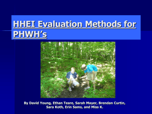 HHEI (Headwater Habitat Evaluation index)