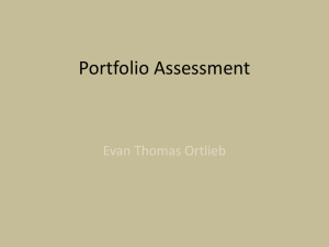Portfolio Assessment