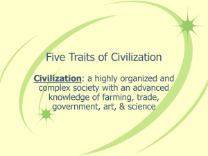 Five Traits of Civilization