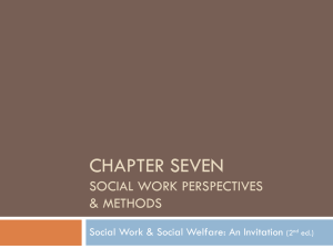 Chapter Four The Social Work Environment