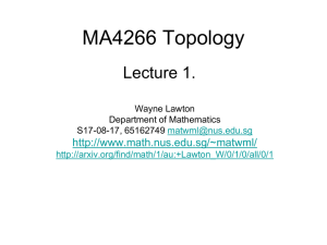 MA4226.Lect1 - Department of Mathematics