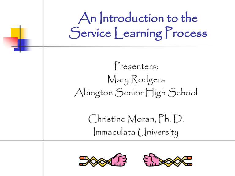 An Introduction To The Service Learning Process