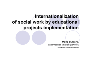 Internationalisation of social work