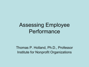 Assessing Employee Performance