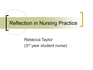 Reflection in Nursing Practice