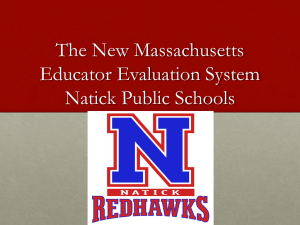 PT Status PowerPoint - Natick Public Schools
