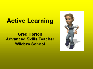 What is active learning?