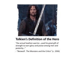 Tolkien`s Definition of the Hero