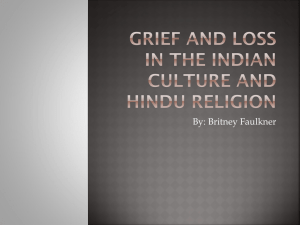 Grief and Loss in the Indian Culture and Hindu Religion