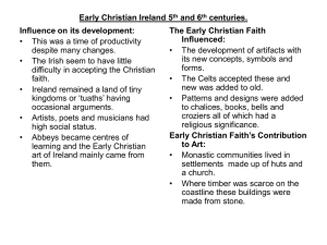 Early Christian Ireland - Art Teachers` Association of Ireland