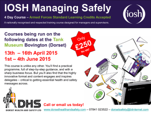 Our Latest IOSH Managing Safely Courses