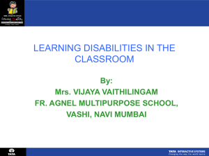 learning disabilities in the classroom
