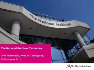 Taxonomies in the Public Sector