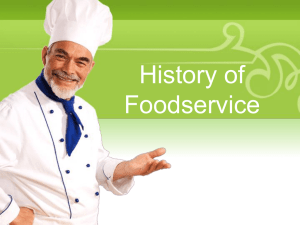 History of Foodservice