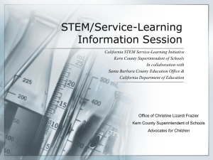 STEM/Service-Learning Information Session