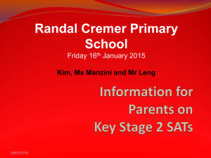 ks2sats 2015 - Randal Cremer Primary School
