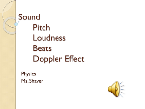 sound pitch loudness doppler effect notes