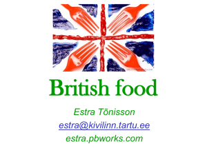 British food - estra