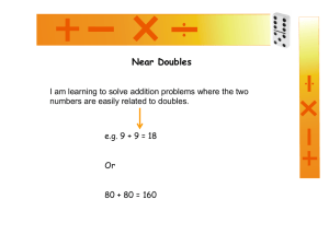 Near doubles - Teacher Tools
