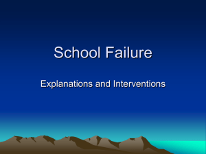 School Failure