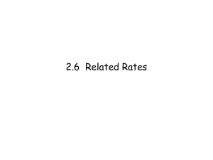 2.6 Related Rates notes