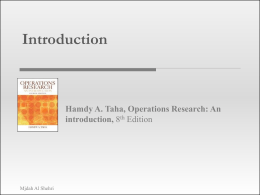 Solution Manual For Operation Research Hamdy Taha - Sharaprints