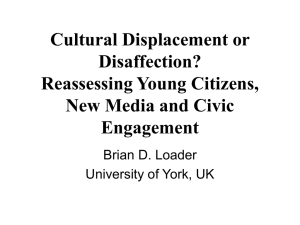Reassessing Young Citizens, New Media and Civic Engagement