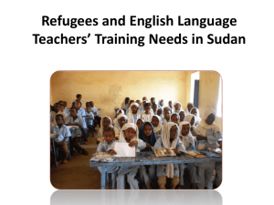 Refugees and English Language Teachers` Training